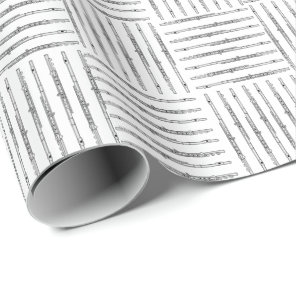 Flute Crosshatch Wrapping Paper
