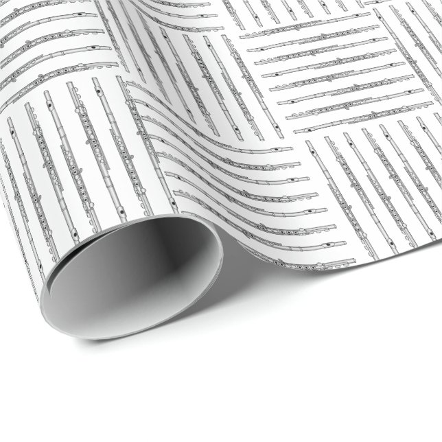 Flute Crosshatch Wrapping Paper (Roll Corner)