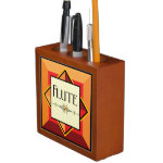 Flute Decorative Block Desk Organizer