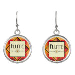 Flute Decorative Block Earrings