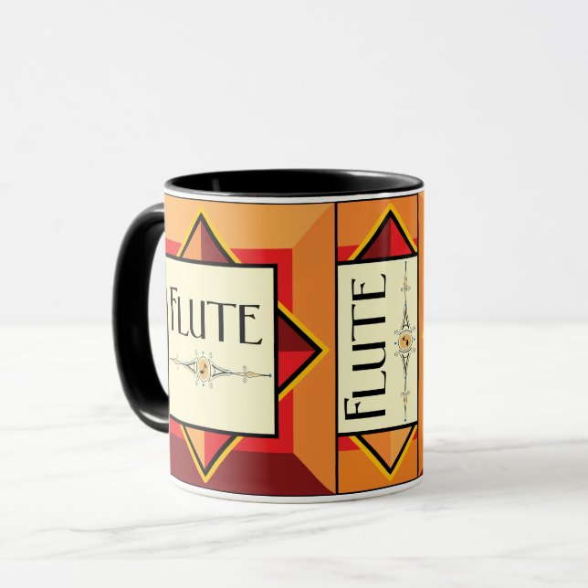 Flute Decorative Block Mug (Front Left)