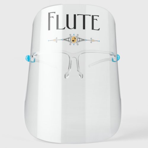 Flute Decorative Line Face Shield