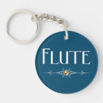 Flute Decorative Line Keychain