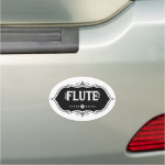 Flute Emblem Car Magnet