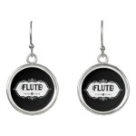 Flute Emblem Earrings