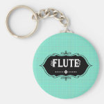 Flute Emblem Keychain