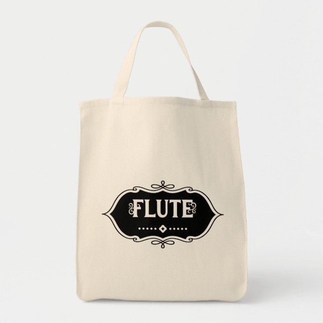 Flute Emblem Tote Bag (Front)
