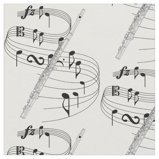 Flute Fabric Zazzle
