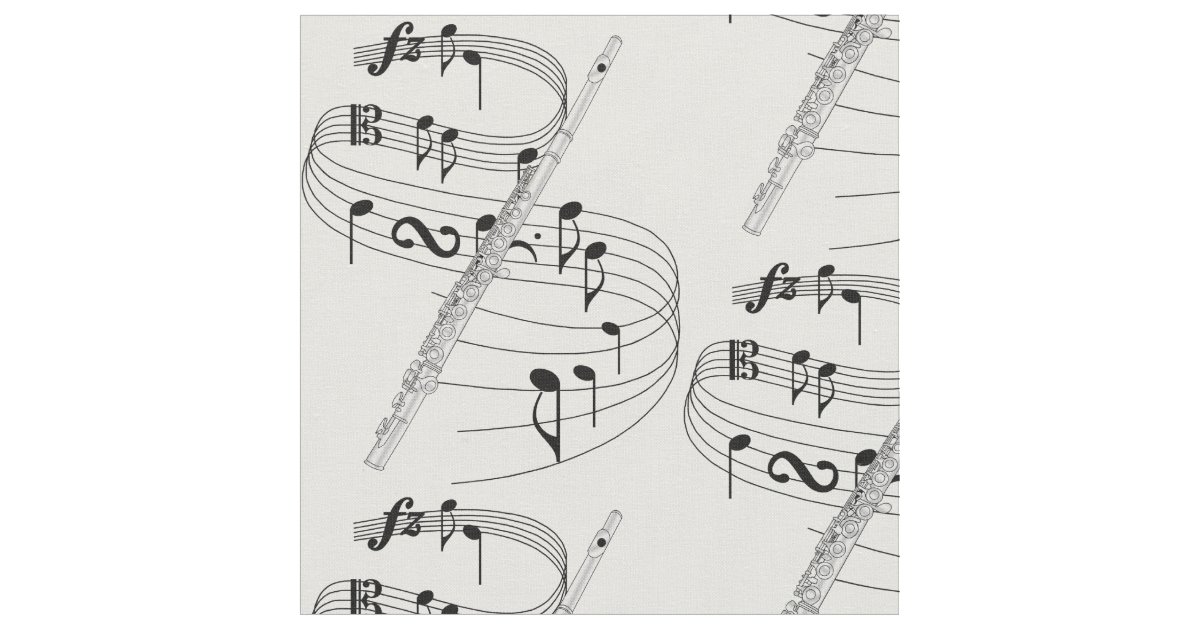 Flute Fabric Zazzle