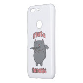 Flute Fanatic Pink Gray Cat Uncommon Google Pixel Case (Back/Left)
