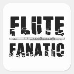 Flute Fanatic Square Sticker