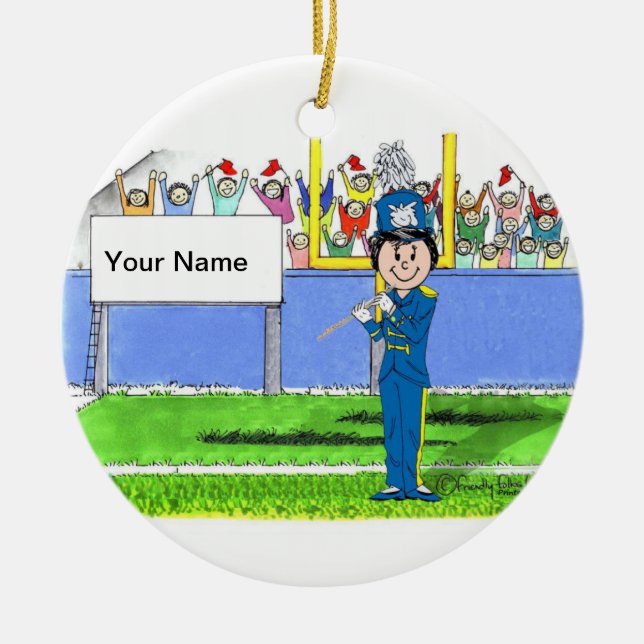 Flute - Female Ceramic Ornament (Front)