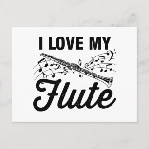 Flute Flute   Musical Instrument Band Gifts Postcard
