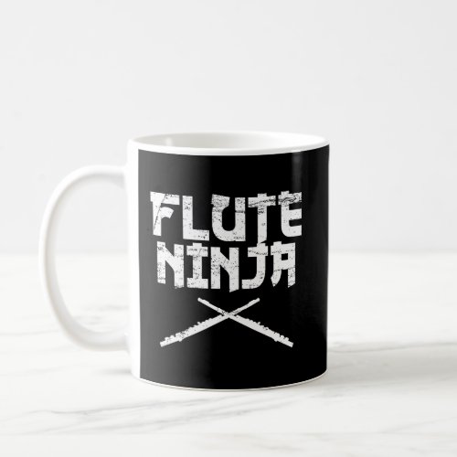 Flute Flutist Marching Band Musician Funny Vintage Coffee Mug