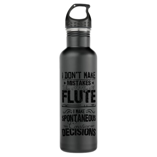 Flute Funny Stainless Steel Water Bottle