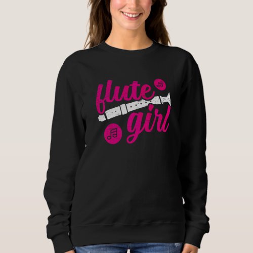 Flute Girl Kids Marching Band Marching Band Dad Sweatshirt