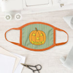 Flute Halloween Pumpkin Face Mask