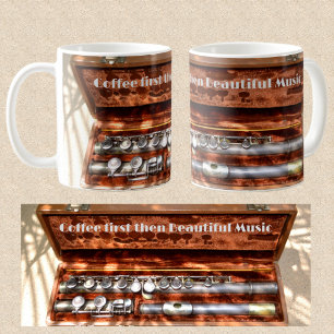 Flute in Case Vintage Beautiful Music Photographic Coffee Mug