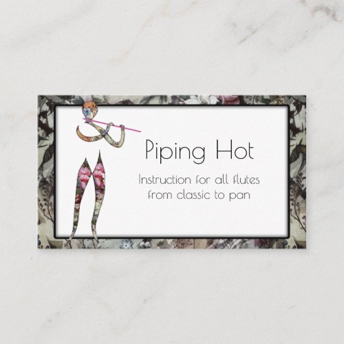 Flute Instruction for All Types of Pipes Business Card