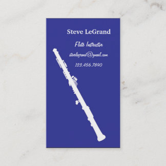 Flute Instructor Business Card