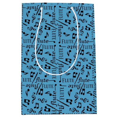 Flute Instrument Medium Gift Bag