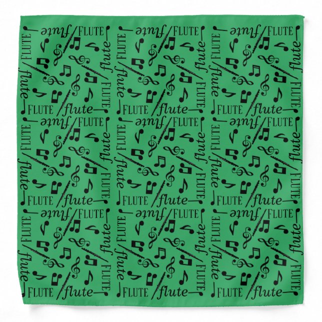 Flute Instrument Music Bandana (Front)