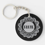 Flute Is Best Keychain