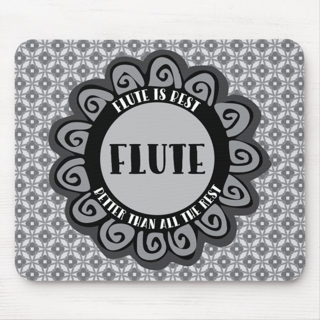 Flute Is Best Mouse Pad (Front)