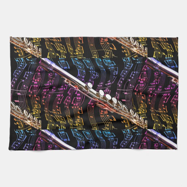 Flute is my Passion_ Kitchen Towel (Horizontal)