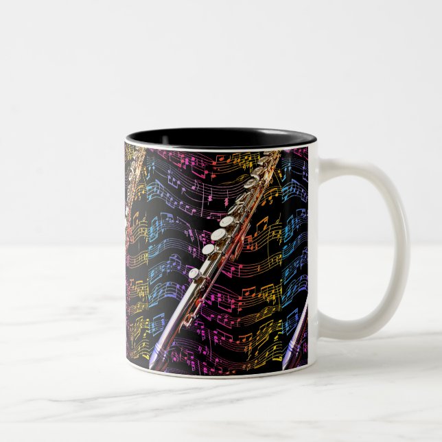 Flute is my Passion_ Two-Tone Coffee Mug (Right)