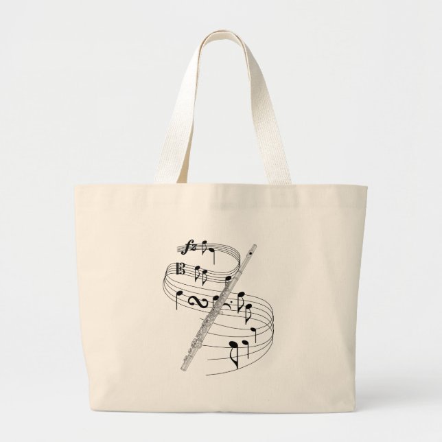 Flute Large Tote Bag (Front)