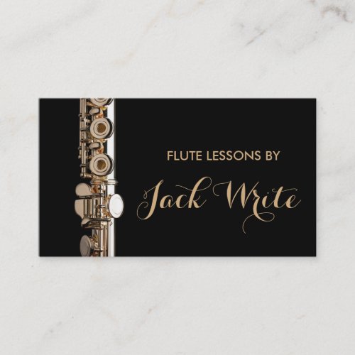 Flute Lessons Instrument Music Instructor Business Business Card