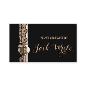 Flute Lessons Instrument Music Instructor Business Card
