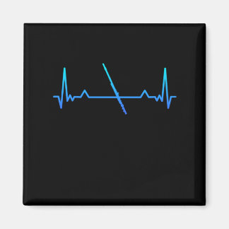 Flute Marching Band Heartbeat Mom Gift Magnet