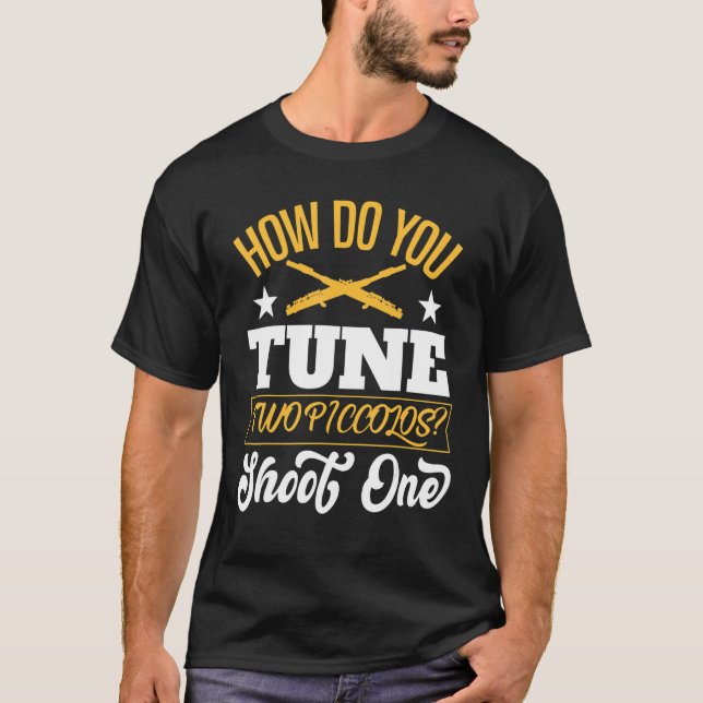Flute Motif For Flute Player 1 T-Shirt (Front)