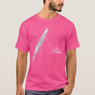 Flute Music Flutist Flute Player Music Instrument  T-Shirt