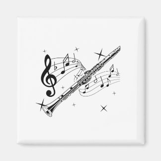 Flute Music | Flutist Musical Instrument Gift Magnet