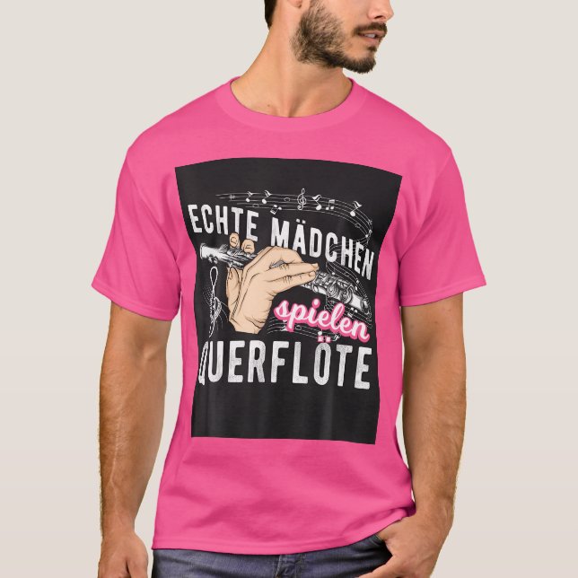 Flute Music Instrument Musical Instrument Transver T-Shirt (Front)