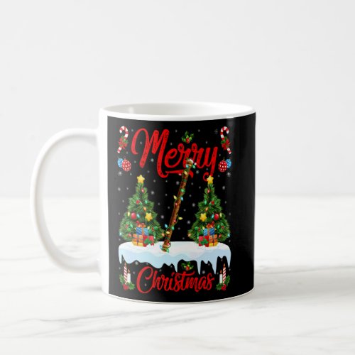 Flute Music  Lights Xmas Tree Santa Flute Christma Coffee Mug