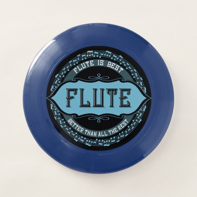 Flute Music Note Circle Wham-O Frisbee (Front)