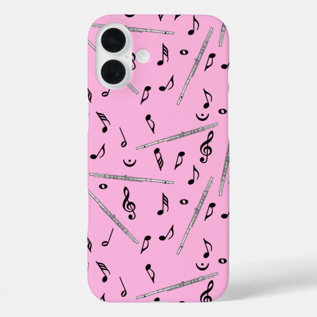 Flute Music Note Pattern Case-Mate iPhone Case (Back)