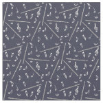 Flute Music Note Pattern Fabric