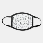 Flute Music Note Pattern Face Mask