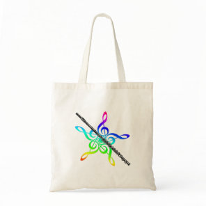 Flute Music Tote Bag