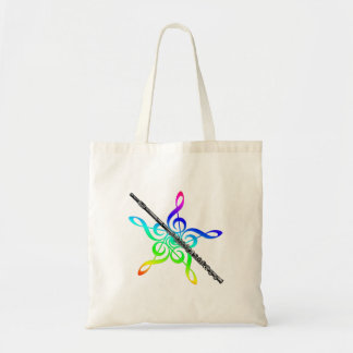 Flute Music Tote Bag