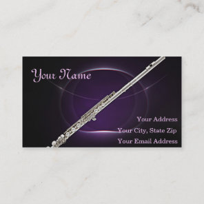 Flute Musician Business Card