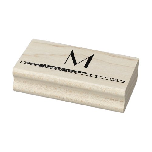 Flute Musician Music Teacher Band Rubber Stamp