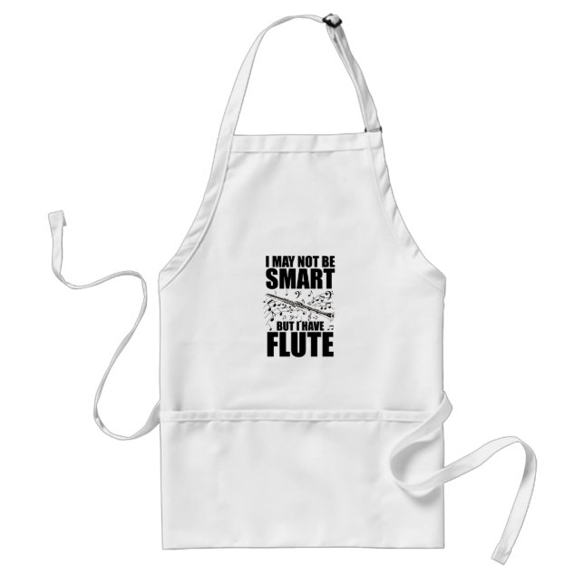 Flute Musicians | Orchestra flatists Gifts Adult Apron (Front)
