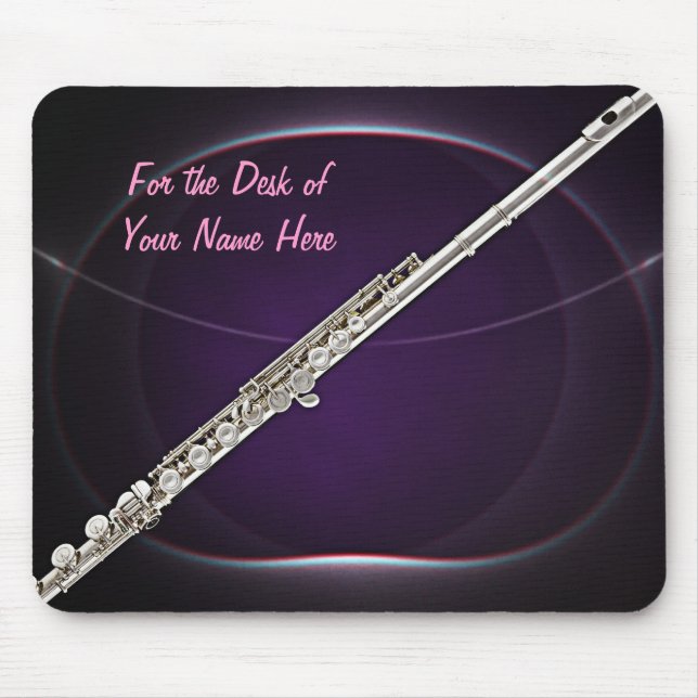 Flute On Purple Mouse Pad (Front)