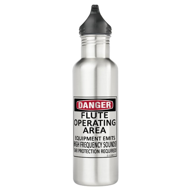 Flute Operating Area Stainless Steel Water Bottle (Right)